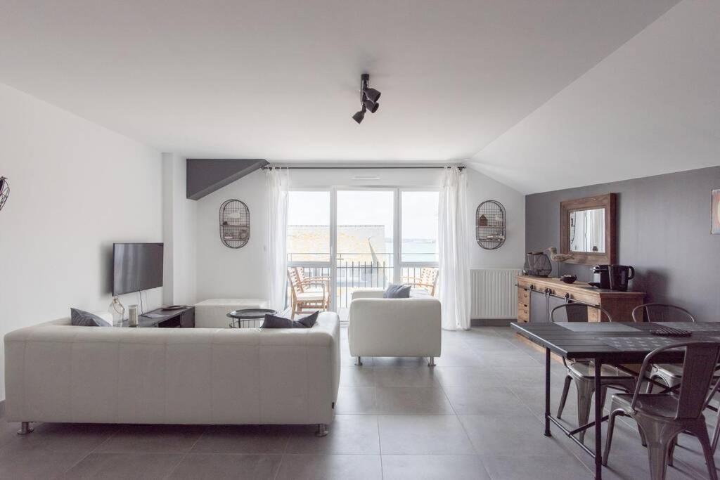 Appartement 4 étoiles vue mer et bord de plage Chez Odette Saint-Malo Exterior foto